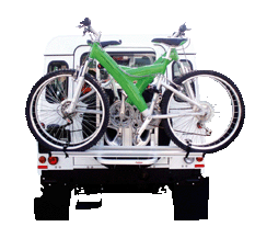 Fabbri Anhängerkupplungsträger als Fahrradträger E-Bike Träger Skiträger  Heckbox Gepäckträger Exclusiv DeLuxe - Basisträger: 4er - Zubehör: Heckbox